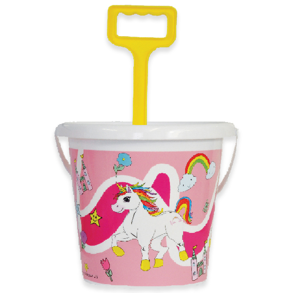 unicorn bucket and spade