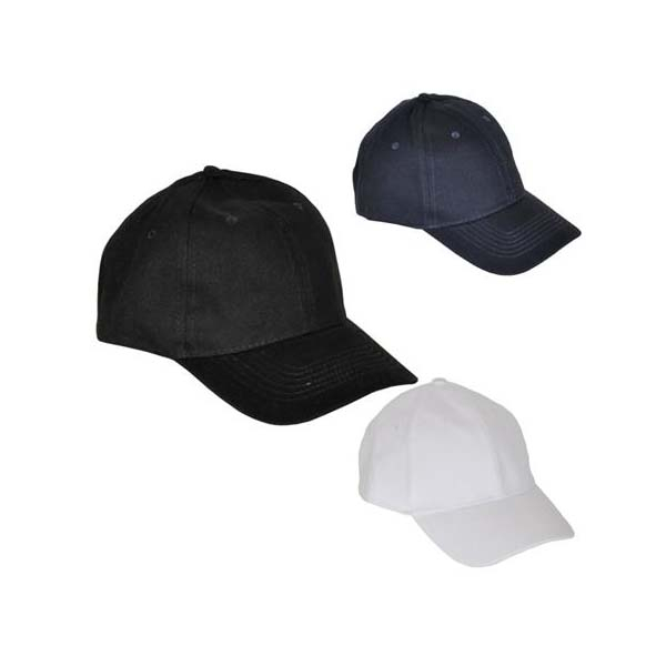 plain white ball cap