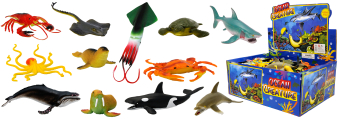 Ocean Animals  4-7" 12 Asstd