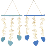 Shell Hanger With Hearts  2 Asstd