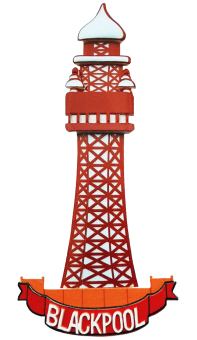 Magnet Red Blackpool Tower