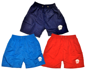 Mens Shorts Plain With Logo  3 Asstd