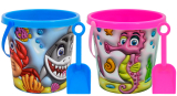 Sealife 6" Bucket With 9cm Spade 2 Asstd