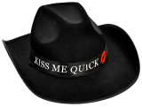 Hat Cowboy Kiss Me Quick - Black