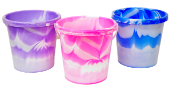 Bucket 17cm Round Marble