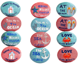Magnet Pebbles With Wording  12 Asstd