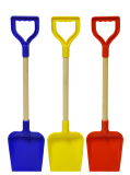 Spade Wood Handle 22"  Primary Colours