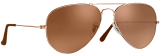 Sunglass Ladies Champagne Gold Aviator