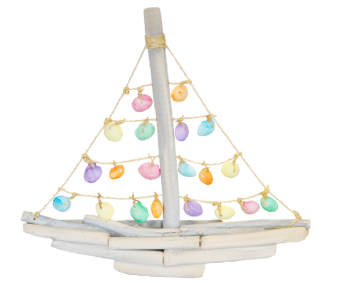 Galleon With Coloured Clamrose Sail