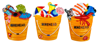 **magnet Buckets 3 Asstd Minehead**