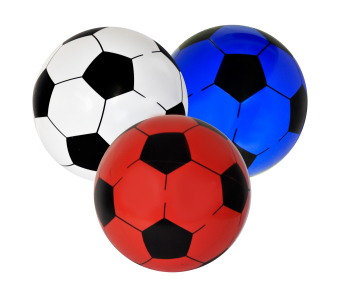 Deflated Soccer Football 22cm 3 Asstd