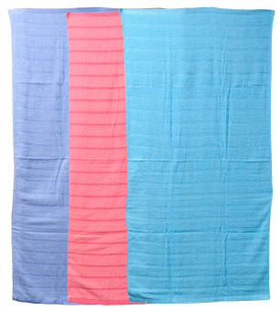 Plain Towels 140 X 70cm  3 Asstd