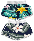 Ladies Printed Surf Shorts  2 Asstd