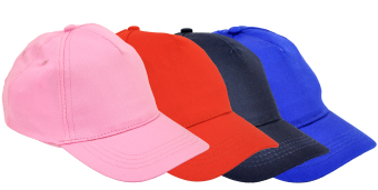 Baseball Cap Childs 5 Panel  4 Asstd