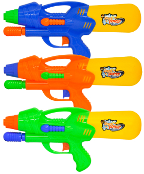 Water Gun 11" Pump Action  3 Asstd