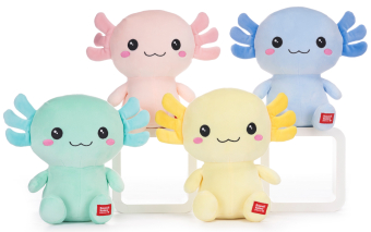 Plush 24cm Kawaii Kuties Axolotl  4 Asstd