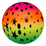 Deflated Rainbow Star Ball 23cm