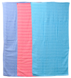 Plain Towels 140 X 70cm  3 Asstd
