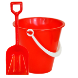 Bucket & Spade Food Quality Red