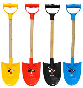 Spade 49cm Pirate  4 Cols