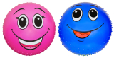 Deflated Spikey Face Mega Ball 45cm 2asstd