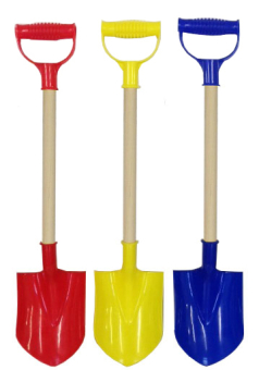 #spade Wood Handle Digger 52cm Primary Col