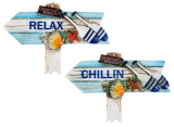 Magnet Sign With Shells Relax & Chillin